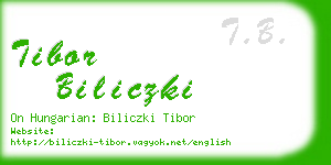 tibor biliczki business card